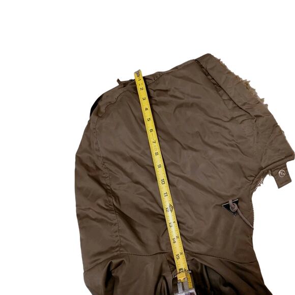 Fingerhut Arctic Parka Jacket Men's L Brown Hood Thermal Pockets Winter Gorpcore - Picture 14 of 16